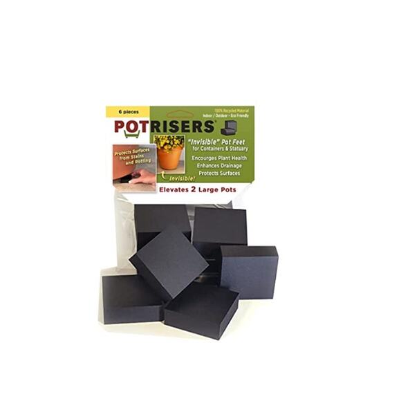 NWT-Potrisers (6-Pack - Large Size) - Invisible Pot Feet Elevate - Picture 1 of 4